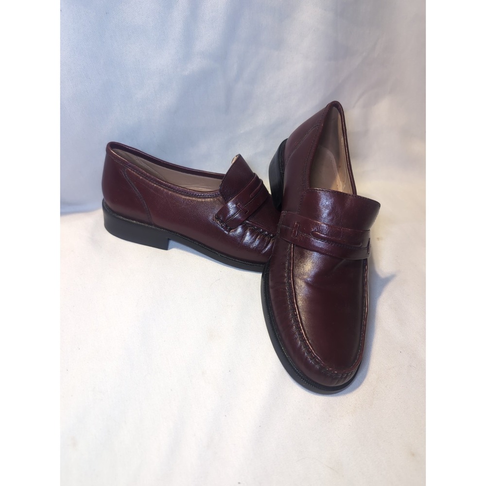 Steeple Gate Loafer Sz 9.5 Mens Made In Brazil All Leather Ox Blood Vintage